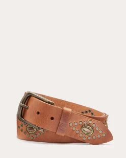 Ramy Brook Paulette Leather Belt Saddle Fashion