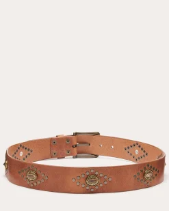 Ramy Brook Paulette Leather Belt Saddle Fashion