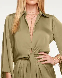 Ramy Brook Penny Bell Sleeve Mini Dress Clearance