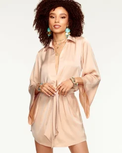 Ramy Brook Penny Bell Sleeve Mini Dress Clearance