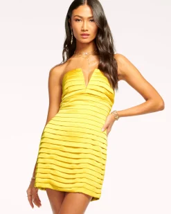 Ramy Brook Pia Strapless Mini Dress Black Outlet