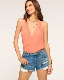 Ramy Brook Piper V-Neck Tank Top Sale