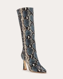 Ramy Brook Queen Heeled Snake Boots Hot