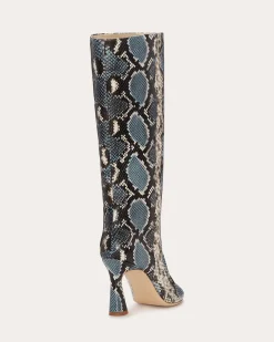 Ramy Brook Queen Heeled Snake Boots Hot