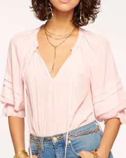 Ramy Brook Randi Puff Sleeve Top Hot