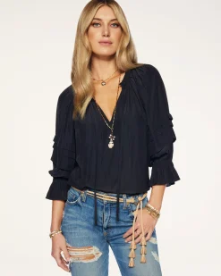 Ramy Brook Randi Puff Sleeve Top Hot