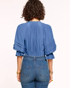 Ramy Brook Randi Puff Sleeve Top Hot