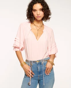 Ramy Brook Randi Puff Sleeve Top Hot