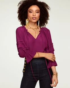 Ramy Brook Randi Puff Sleeve Top Hot