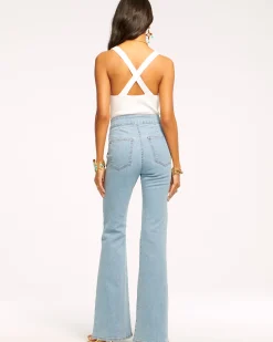 Ramy Brook Romee High Waisted Flare Jean Darkwash Discount