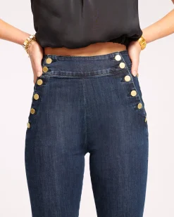 Ramy Brook Romee High Waisted Flare Jean Darkwash Discount