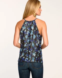 Ramy Brook Rosemarie Ruffle Tank Top Bluetwilight Best