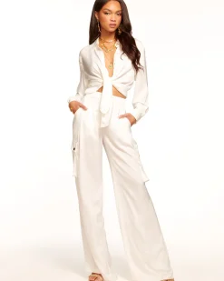 Ramy Brook Rumer Wide Leg Cargo Pant Discount