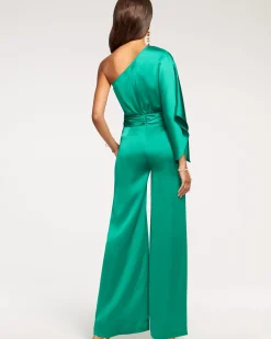 Ramy Brook Simone One-Shoulder Jumpsuit Black Best