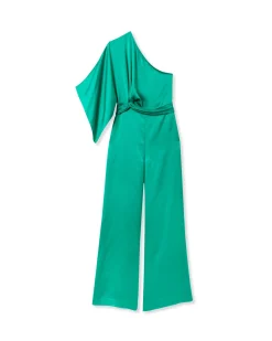 Ramy Brook Simone One-Shoulder Jumpsuit Black Best