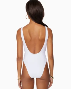 Ramy Brook Soren V-Neck One Piece Swimsuit Discount