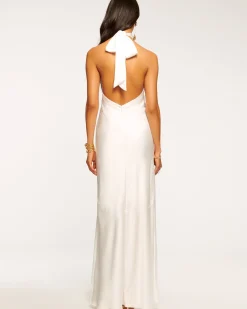 Ramy Brook Tera Ruffled Halter Gown New