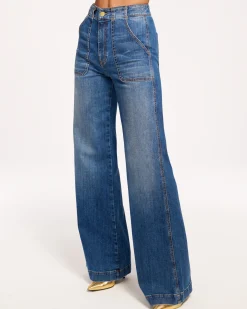 Ramy Brook Theodora Wide Leg Jean New