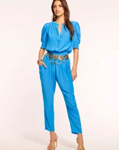 Ramy Brook Tracey Puff Sleeve Jumpsuit Clearance
