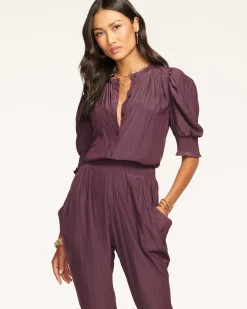 Ramy Brook Tracey Puff Sleeve Jumpsuit Clearance