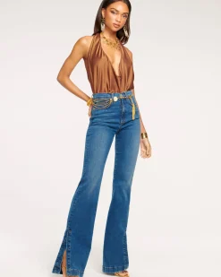 Ramy Brook Tyra High Waisted Flare Jean Discount