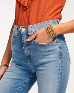 Ramy Brook Tyra High Waisted Flare Jean Discount