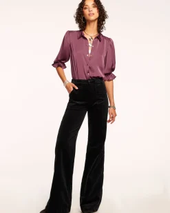 Ramy Brook Velvet Theodora Wide Leg Jean Sale