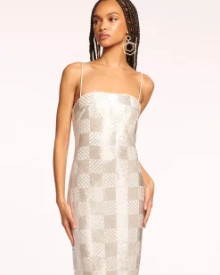 Ramy Brook Verlo Beaded Gown Silverbead Hot