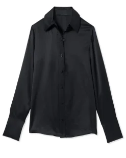 Ramy Brook Victoria Silk Button Down Blouse Discount