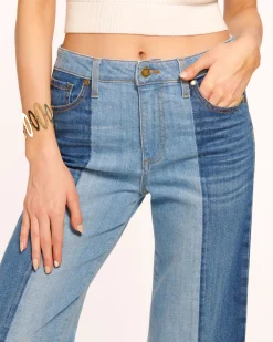 Ramy Brook Vinnie Wide Leg Two-Tone Jean Tonalwash Outlet