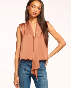 Ramy Brook Winnet V-Neck Sleeveless Top Outlet
