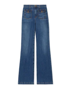 Ramy Brook Zariah Wide Leg Jean Mediumwash Clearance