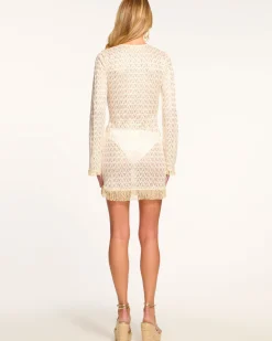 Ramy Brook Zig Zag Cassie Coverup Mini Dress Clearance